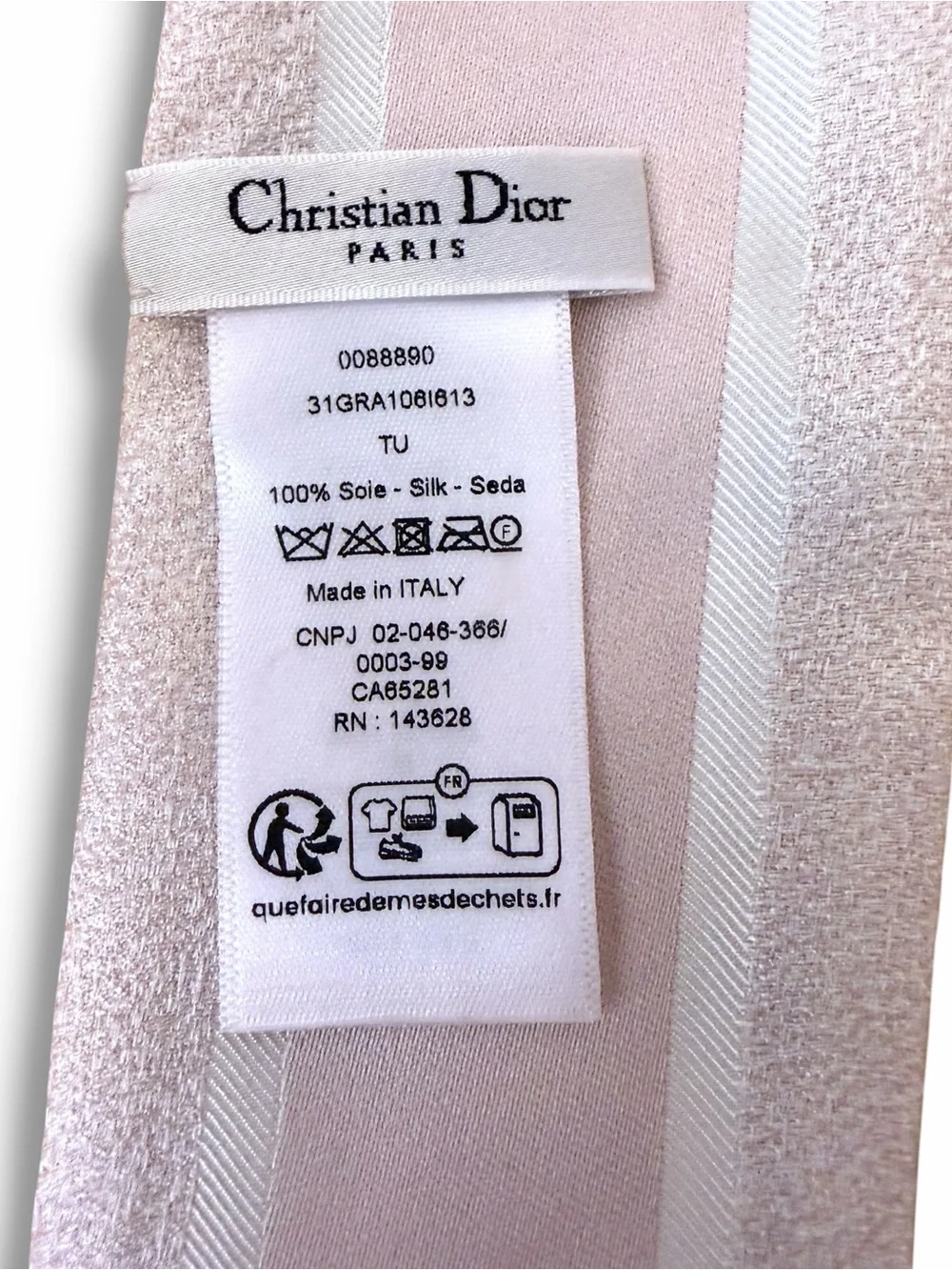 Christian Dior Granville Mitzah Silk Scarf Pink Blue Floral Pietro Ruffo W/ Box